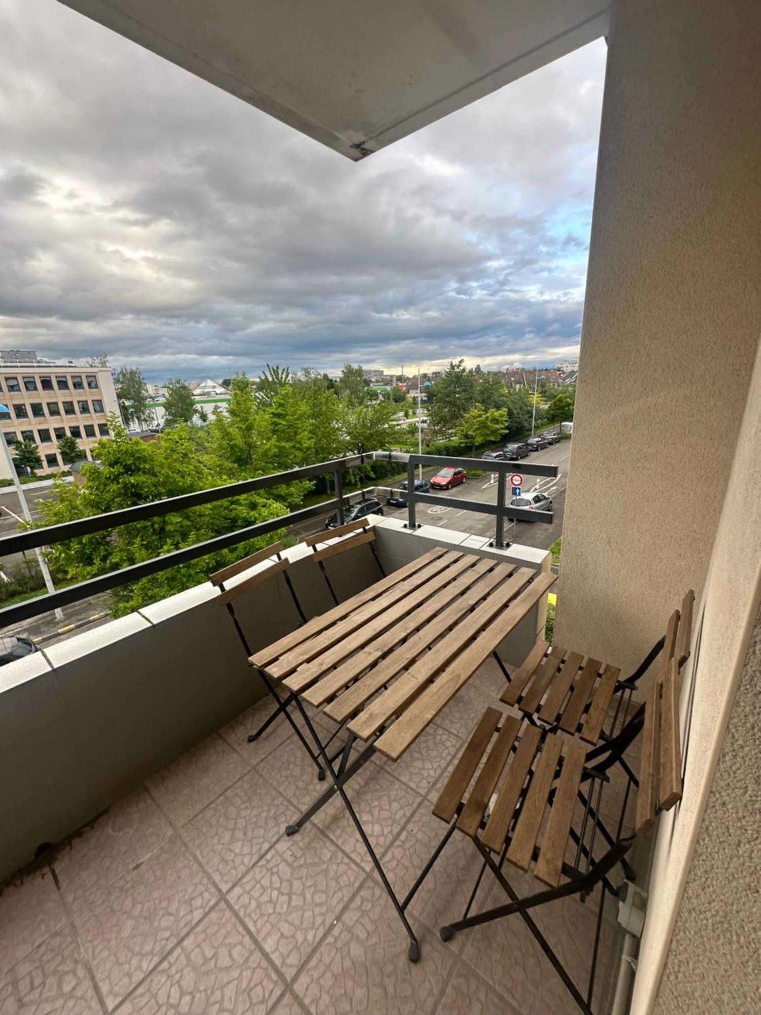 Апартаменты Tres Beau Trois Pieces Avec Vue Degagee Страсбург Номер фото